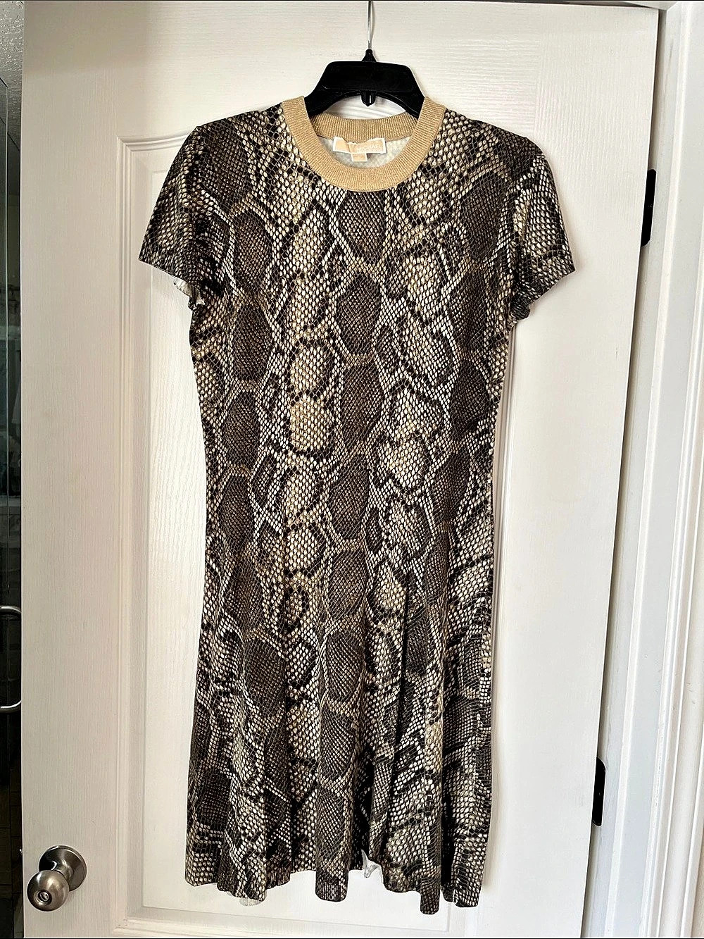 Michael Kors Snake Print sweater Dress, M
